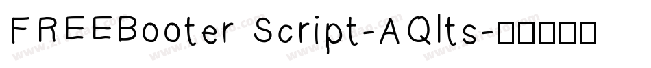 FREEBooter Script-AQlts字体转换